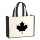 Jutetasche Ahornblatt Kanada 21 Liter Black