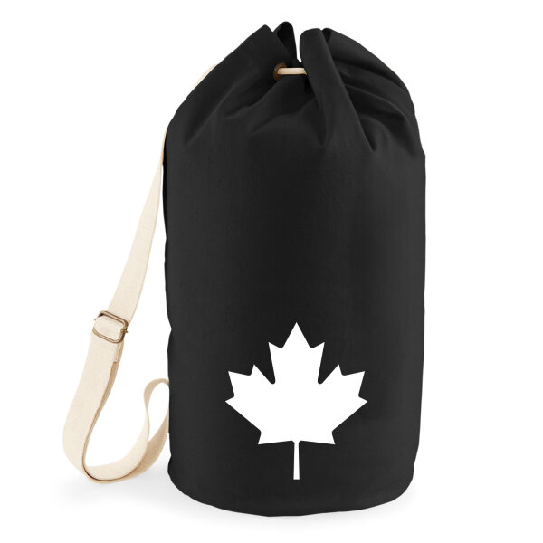 Seesack Ahornblatt Kanada 20 Liter Rucksack Black