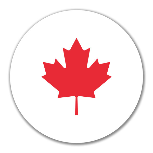 Aufkleber Ahornblatt Kanada 10cm Sticker
