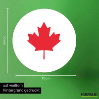 Aufkleber Ahornblatt Kanada 10cm Sticker