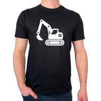 Herren T-Shirt Bagger Baumaschine Größe S-3XL