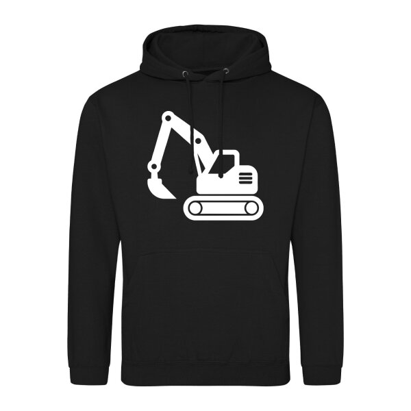Unisex Hoodie Bagger Baumaschine Größe S-3XL