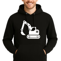 Unisex Hoodie Bagger Baumaschine Größe S-3XL