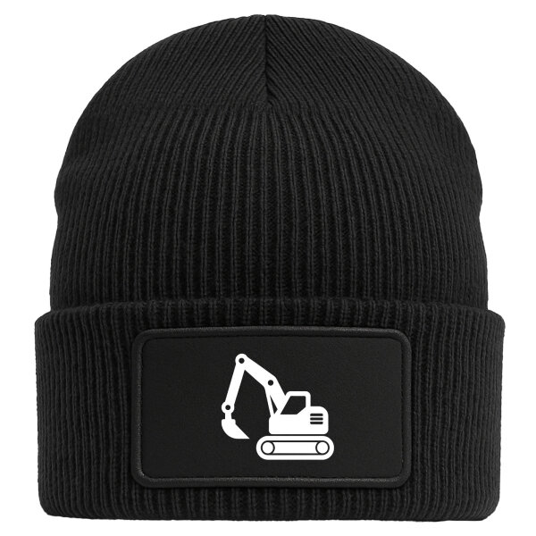 Beanie Bagger Baumaschine Black
