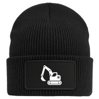 Beanie Bagger Baumaschine Black