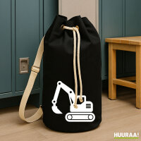 Seesack Bagger Baumaschine 20 Liter Black