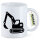 Kaffeetasse Bagger Baumaschine 330ml
