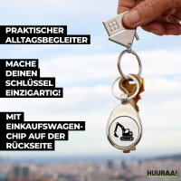 Schlüsselanhänger Bagger Baumaschine