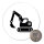 Magnet Bagger Baumaschine 59mm Kühlschrankmagnet Flaschenöffner