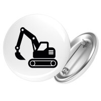 Button Bagger Baumaschine Anstecker