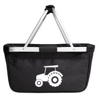 Einkaufskorb Trecker Traktor 20 Liter Tragekorb Black