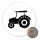 Magnet Trecker Traktor 59mm Kühlschrankmagnet Flaschenöffner