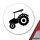 Aufkleber Trecker Traktor 10cm Sticker