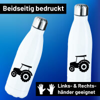 Edelstahl-Trinkflasche Trecker Traktor 500ml Wasserflasche