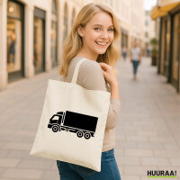 Jutebeutel LKW Lastkraftwagen 10 Liter