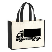 Jutetasche LKW Lastkraftwagen 21 Liter Black