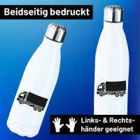 Edelstahl-Trinkflasche LKW Lastkraftwagen 500ml...