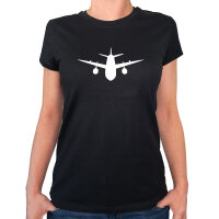 Damen T-Shirt Flugzeug Flieger Größe XS-XXL