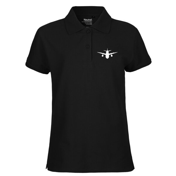 Damen Polo Shirt Flugzeug Flieger Größe XS-XXL