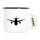 Emaille Tasse Flugzeug Flieger 300ml Vintage Emaille Becher