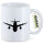 Kaffeetasse Flugzeug Flieger 330ml