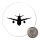 Magnet Flugzeug Flieger 59mm Kühlschrankmagnet Flaschenöffner
