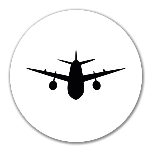 Aufkleber Flugzeug Flieger 10cm Sticker