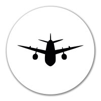 Aufkleber Flugzeug Flieger 10cm Sticker