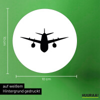 Aufkleber Flugzeug Flieger 10cm Sticker