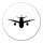 Aufkleber Flugzeug Flieger 10cm Sticker
