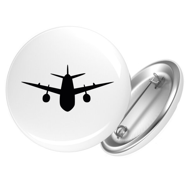 Button Flugzeug Flieger Anstecker
