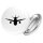 Button Flugzeug Flieger Anstecker