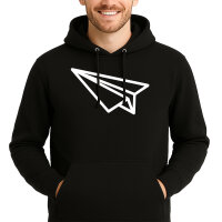 Unisex Hoodie Papierflieger Flieger Größe S-3XL