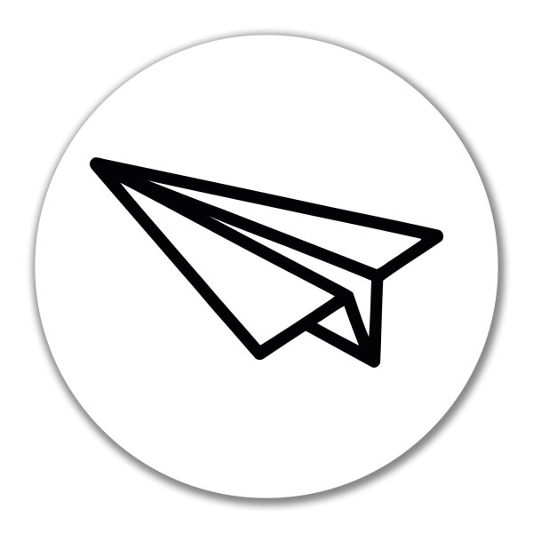 Aufkleber Papierflieger Flieger 10cm Sticker