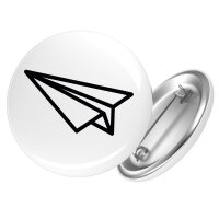 Button Papierflieger Flieger Anstecker