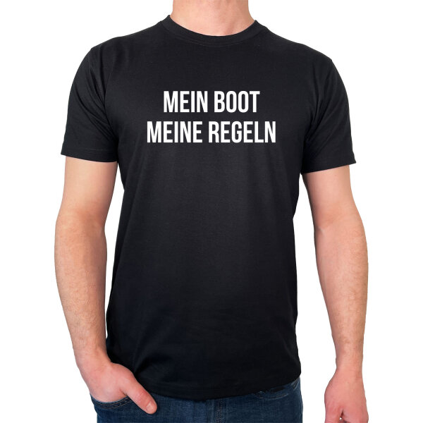 Herren T-Shirt Mein Boot meine Regeln Segeln Größe S-3XL