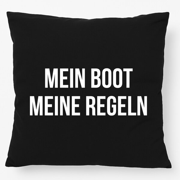 Kissen Mein Boot meine Regeln Segeln 40x40cm