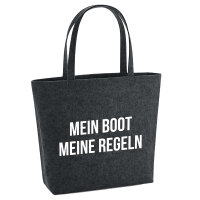 Filzshopper Mein Boot meine Regeln Segeln 22 Liter