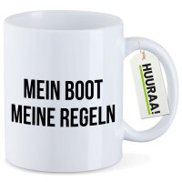 Kaffeetasse Mein Boot meine Regeln Segeln 330ml