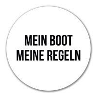 Aufkleber Mein Boot meine Regeln Segeln 10cm Sticker