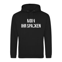 Unisex Hoodie Moin ihr Spacken Spruch Größe S-3XL