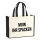 Jutetasche Moin ihr Spacken Spruch 21 Liter Black