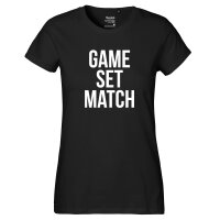 Damen T-Shirt Game set match Tennis Größe XS-XXL