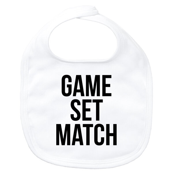 Baby Lätzchen Game set match Tennis
