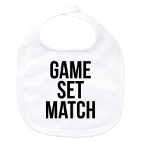 Baby Lätzchen Game set match Tennis