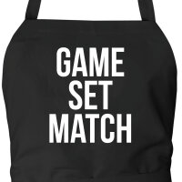 Schürze Game set match Tennis