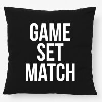 Kissen Game set match Tennis 40x40cm