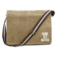 Umhängetasche Game set match Tennis 14 Liter