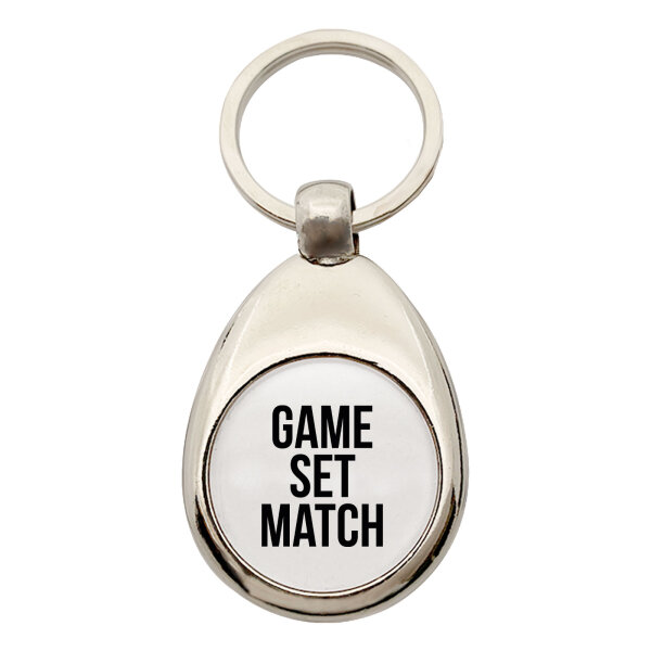 Schlüsselanhänger Game set match Tennis