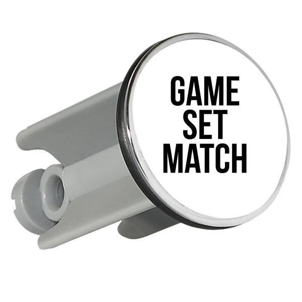 Waschbeckenstöpsel Game set match Tennis 4cm Abflussstopfen